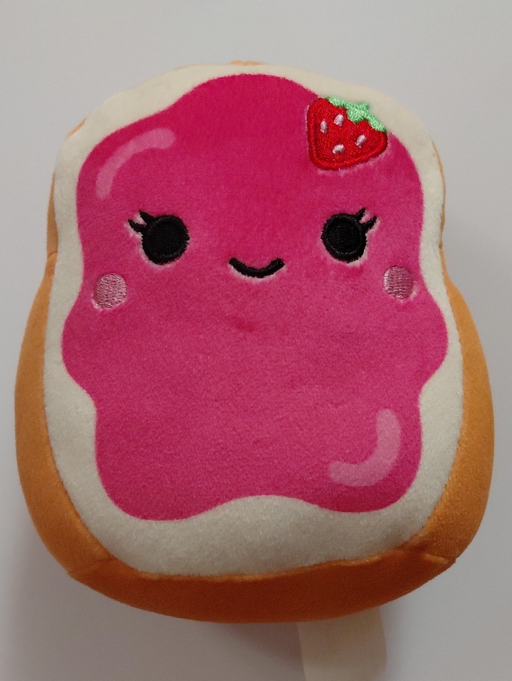 Squishmallow- Iman The Strawberry Jelly Toast- 5 Inch